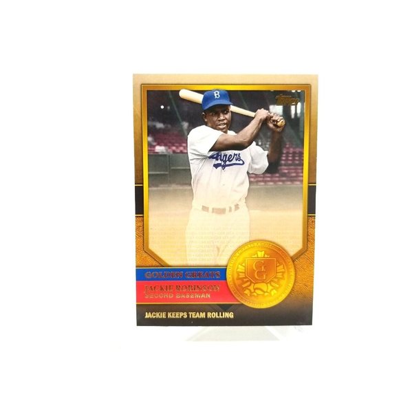 2012 Topps Golden Greats Jackie Robinson Card GG-64 Baseball Trading Card (28tc) - Picture 1 of 2